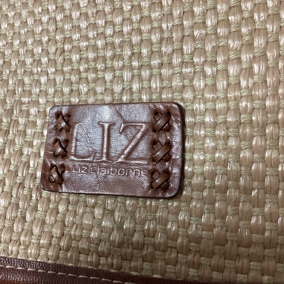 Liz Claiborne Tan Woven Jute Crossbody Ladies Shoulder Bag - Picture 11 of 16